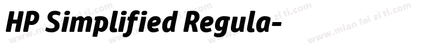HP Simplified Regula字体转换